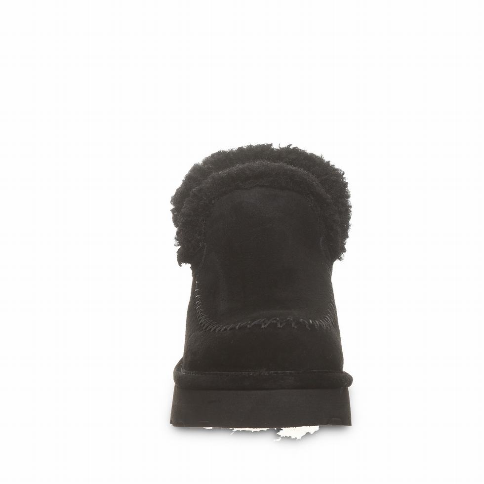 Bearpaw Maeve Platform Lo Women Boots Black | DUU6665PB