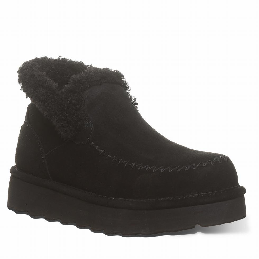 Bearpaw Maeve Platform Lo Women Boots Black | DUU6665PB