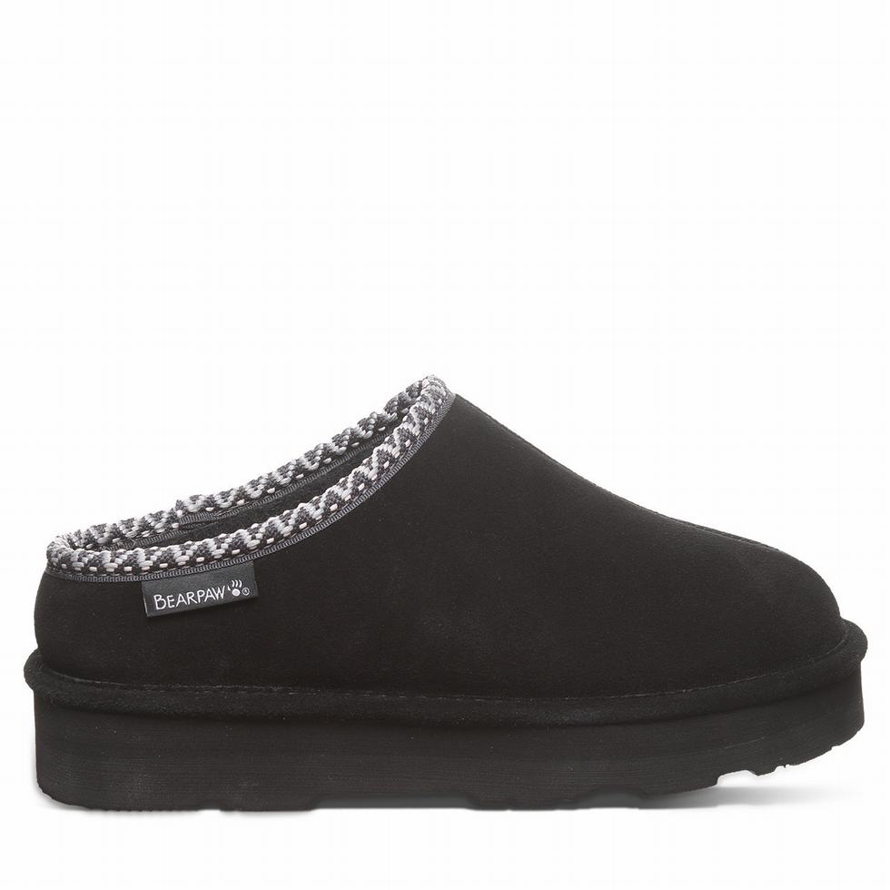 Bearpaw Martis Women Slippers Black | ZHR855ZG