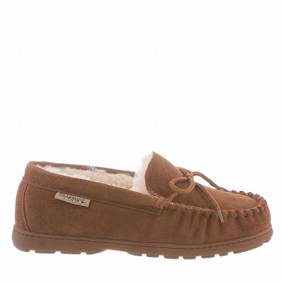 Bearpaw Mindy Wide Women Slippers Brown | OTM2951VI