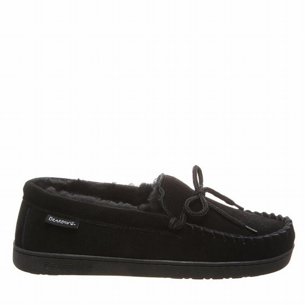 Bearpaw Moc II Wide Men loafers Black | VNC1127JU