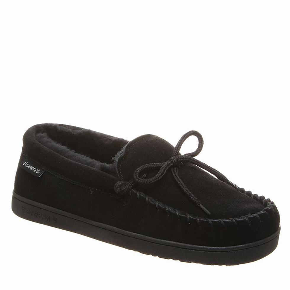 Bearpaw Moc II Wide Men loafers Black | VNC1127JU