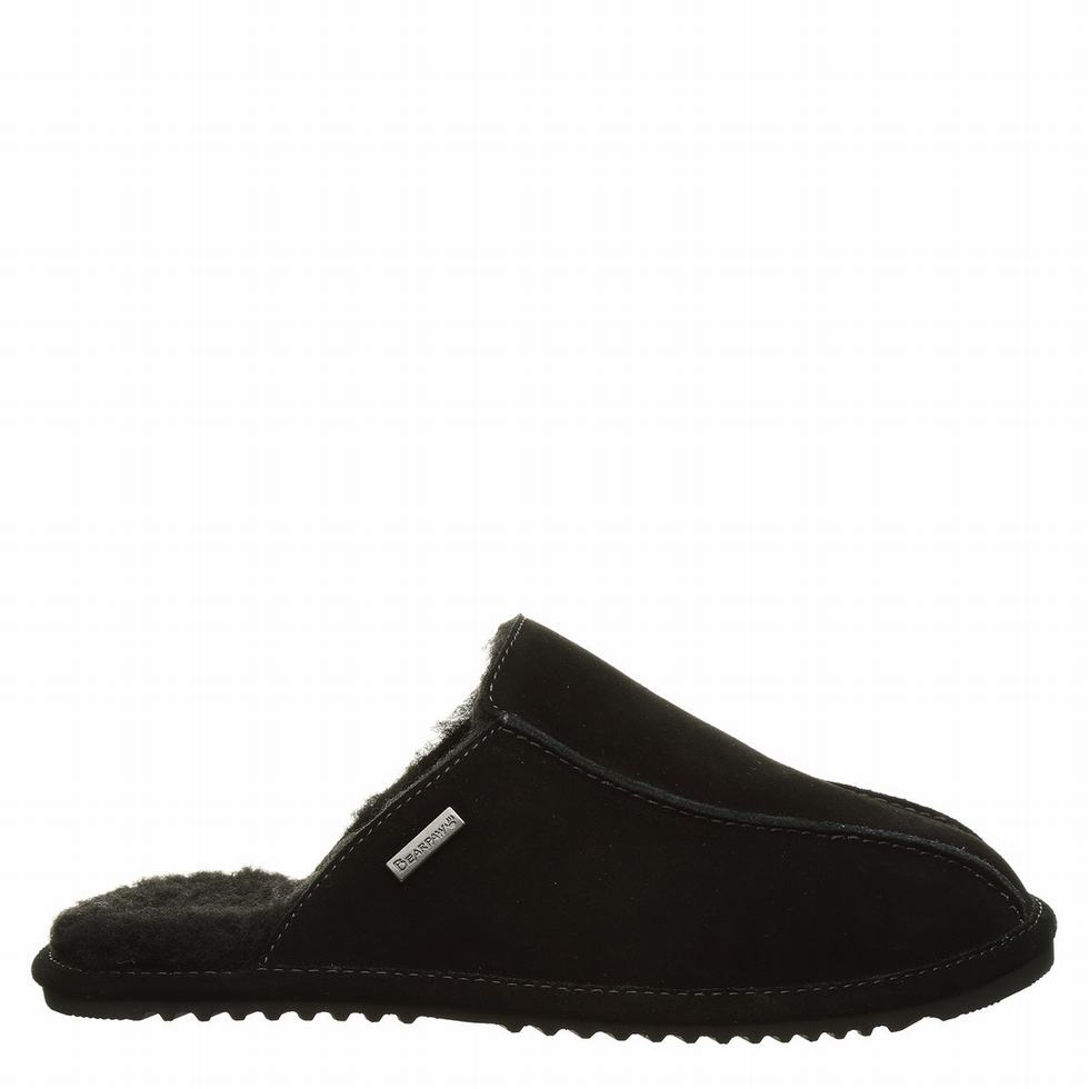 Bearpaw Pierre Men Slippers Black | TBD857NK