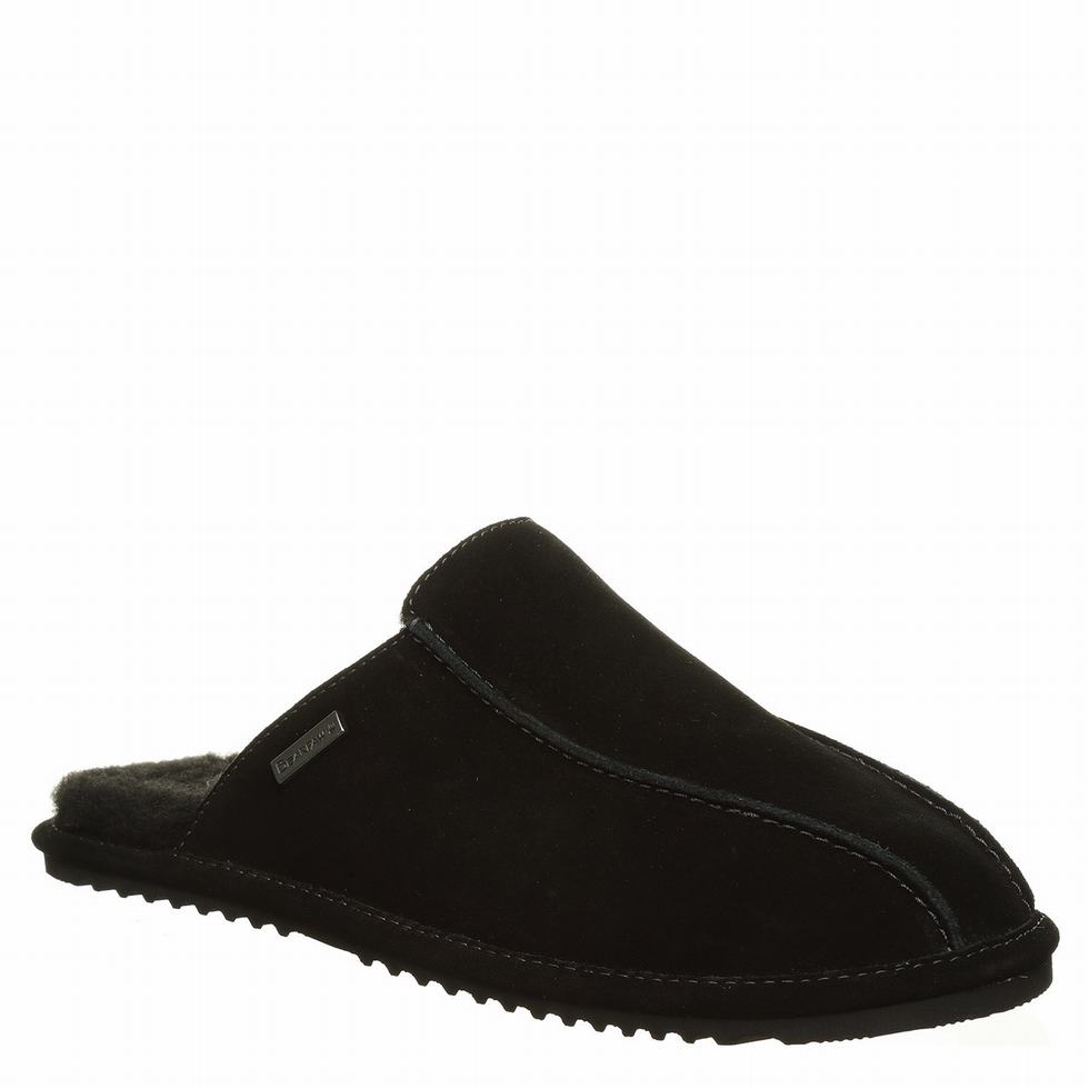 Bearpaw Pierre Men Slippers Black | TBD857NK