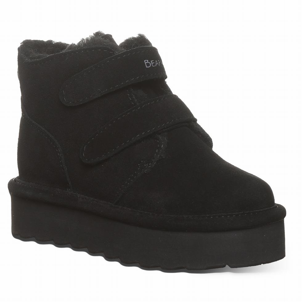 Bearpaw Retro Larisa Youth Kids\' Boots Black | XGP1251ED