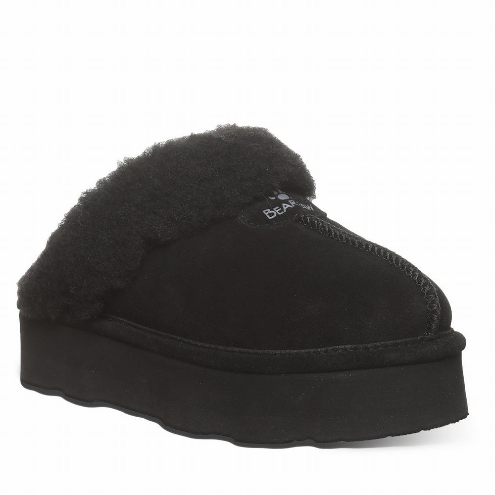 Bearpaw Retro Loki Women Slippers Black | NRD1141OT