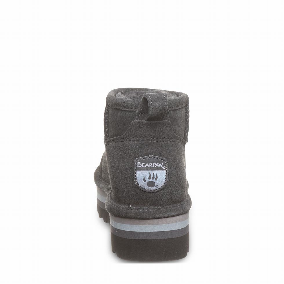 Bearpaw Retro Shorty Women Platform Boots Grey | DZN5971SI