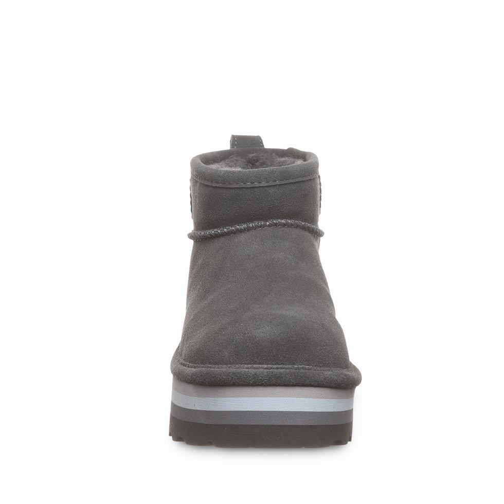 Bearpaw Retro Shorty Women Platform Boots Grey | DZN5971SI