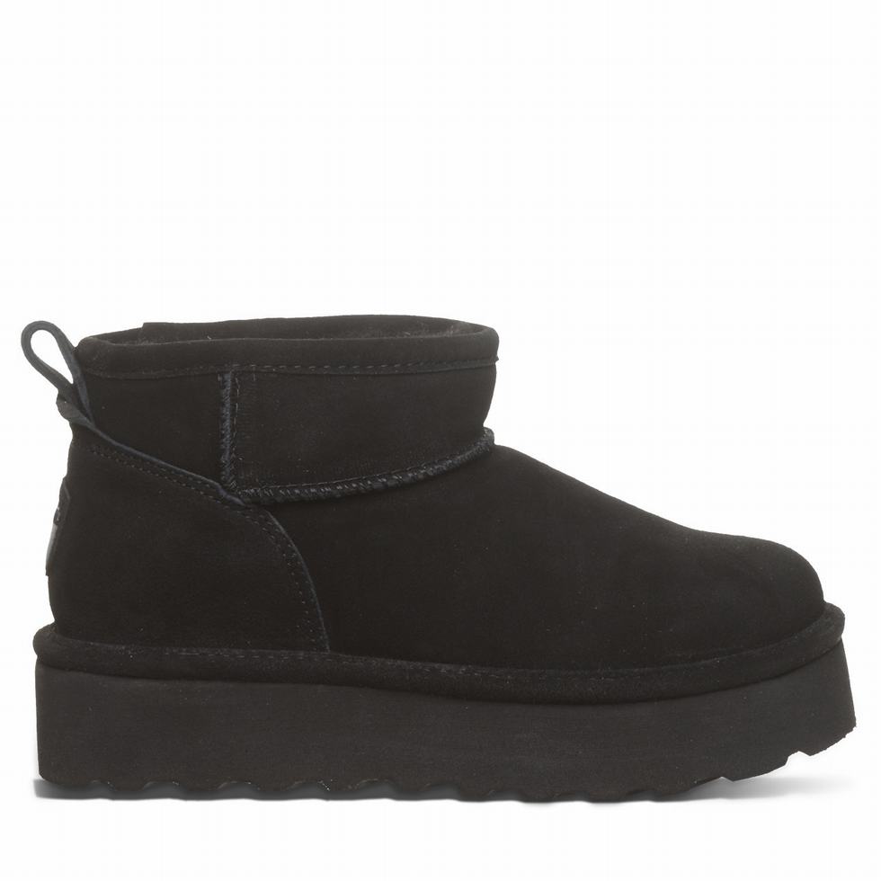 Bearpaw Retro Shorty Women Platform Boots Black | VXA6159EI