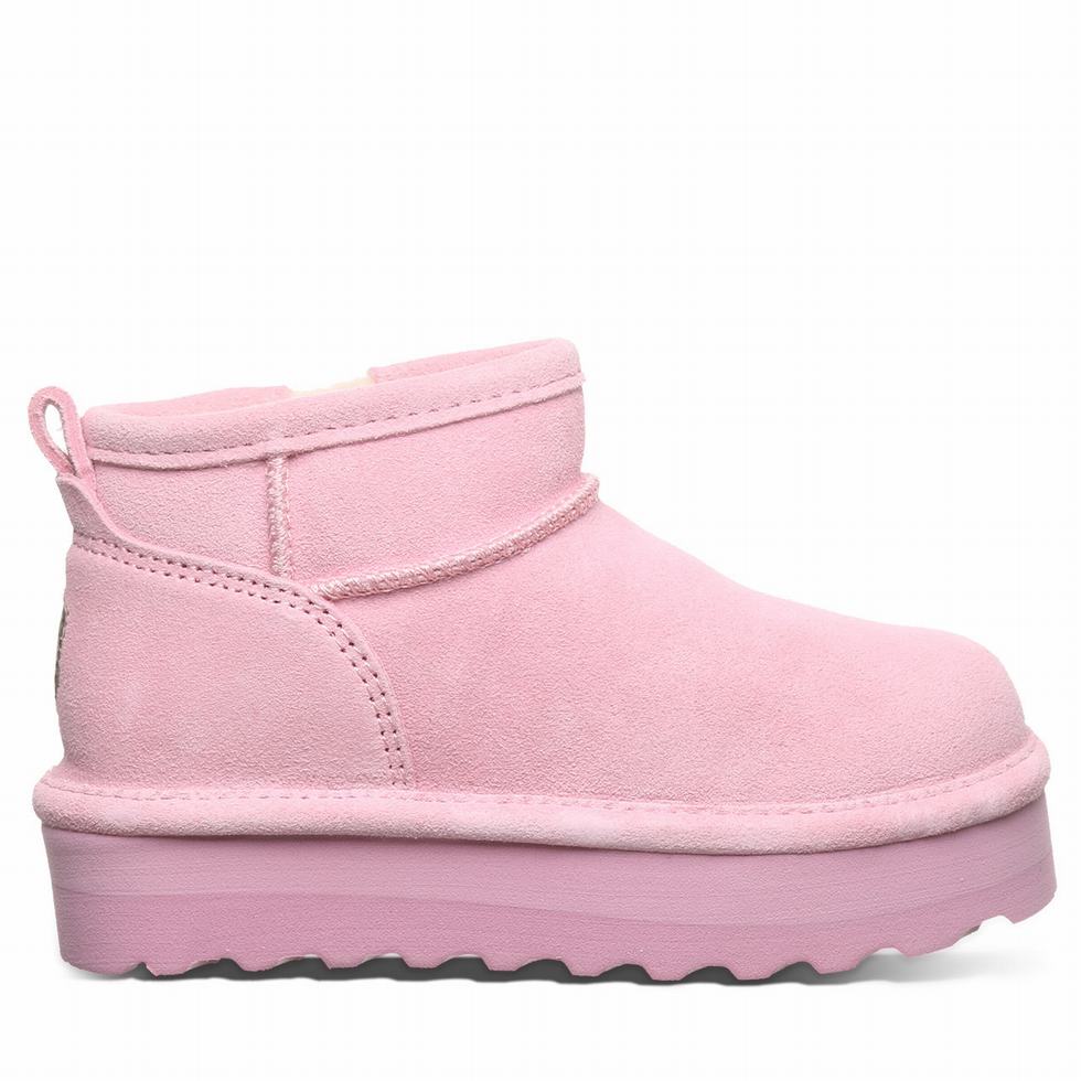 Bearpaw Retro Shorty Youth Kids' Boots Pink | TDC2792XF