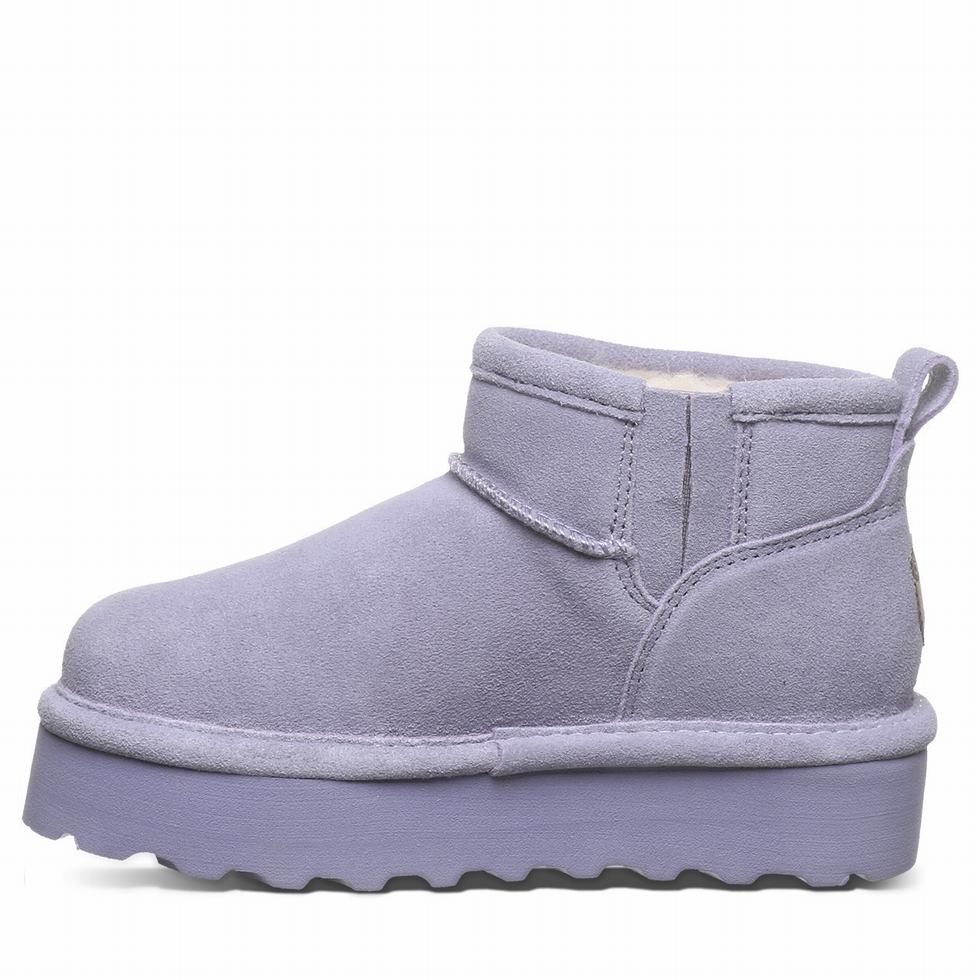 Bearpaw Retro Shorty Youth Kids' Boots Purple | QCZ916JD