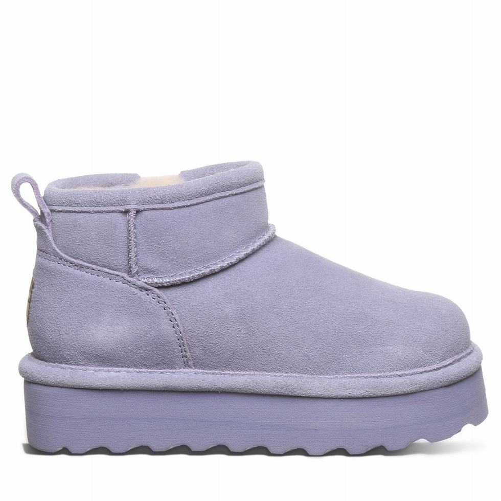 Bearpaw Retro Shorty Youth Kids' Boots Purple | QCZ916JD