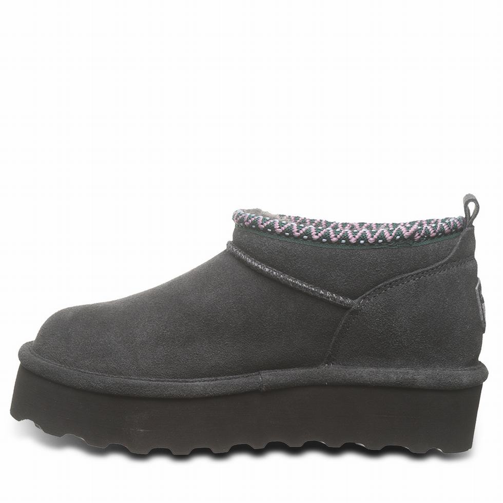 Bearpaw Retro Super Shorty Deco Women Platform Boots Grey | JDD4129HU