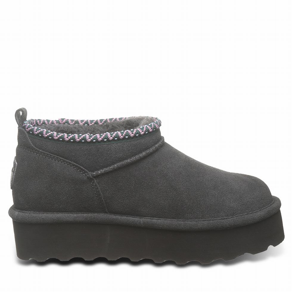 Bearpaw Retro Super Shorty Deco Women Platform Boots Grey | JDD4129HU