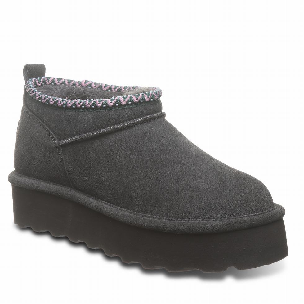 Bearpaw Retro Super Shorty Deco Women Platform Boots Grey | JDD4129HU