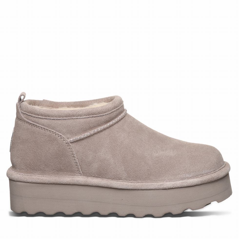 Bearpaw Retro Super Shorty Women Platform Boots Grey | GTV6221PG