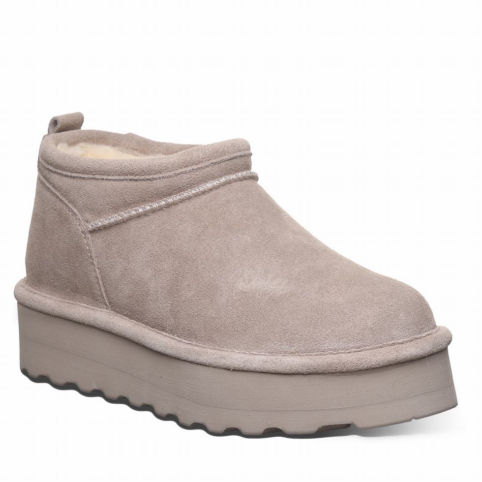 Bearpaw Retro Super Shorty Women Platform Boots Grey | GTV6221PG