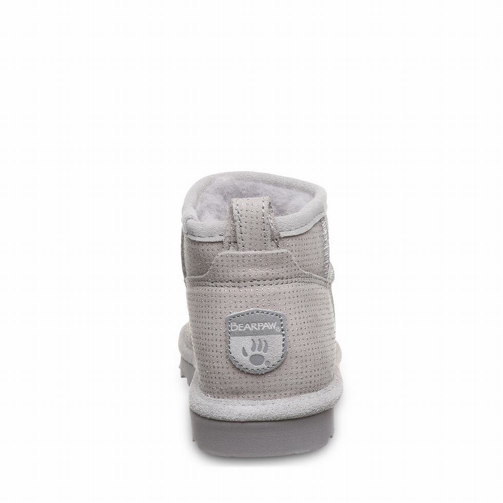 Bearpaw Shorty Exotic Women Boots Grey | NFN3081CL