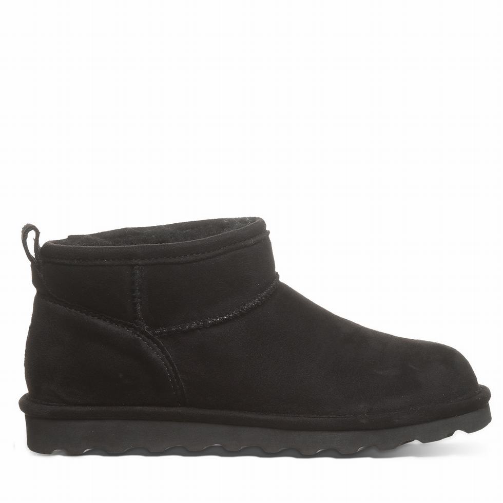 Bearpaw Shorty Vegan Women Boots Black | XJE737HG