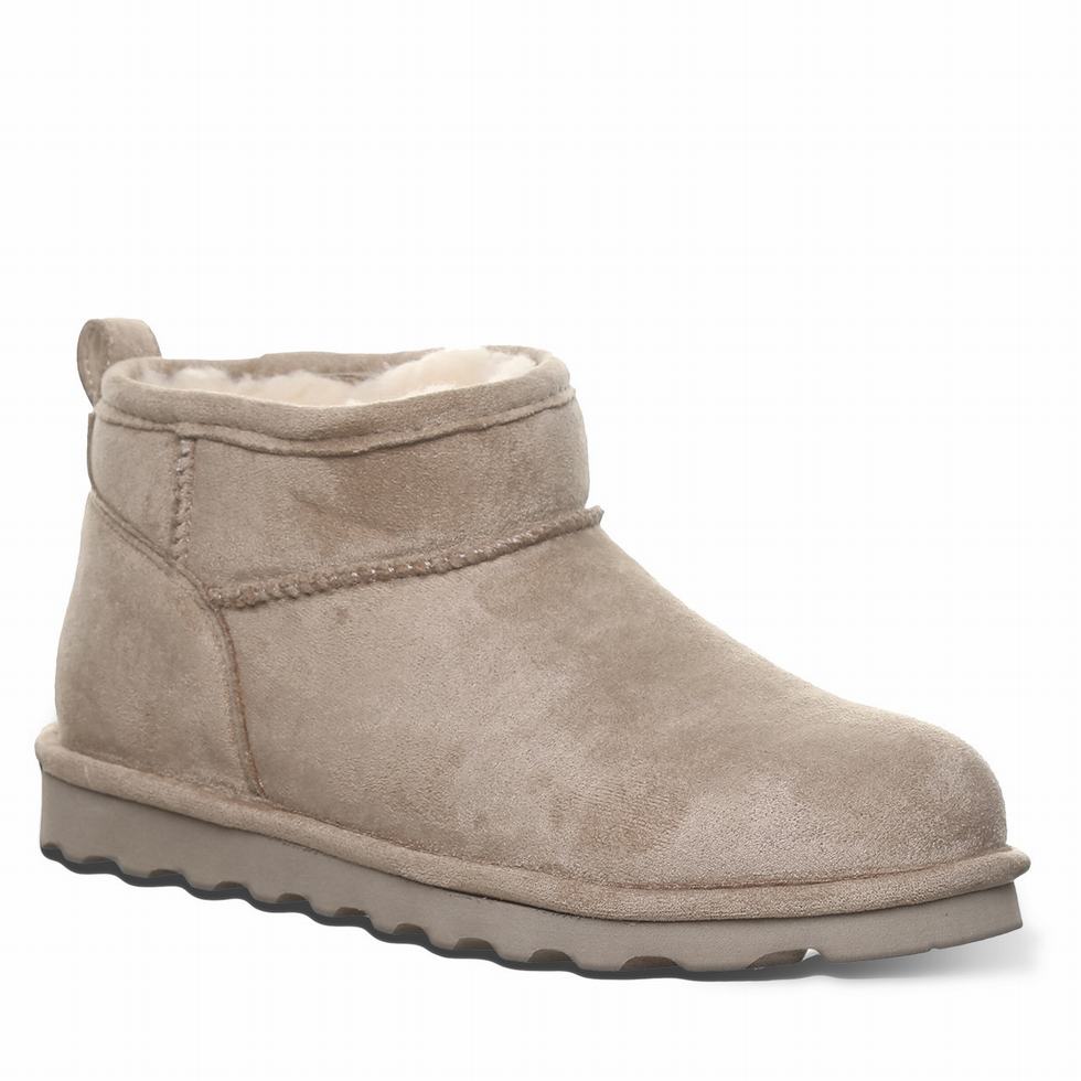 Bearpaw Shorty Vegan Women Boots Grey | ODY1093KB