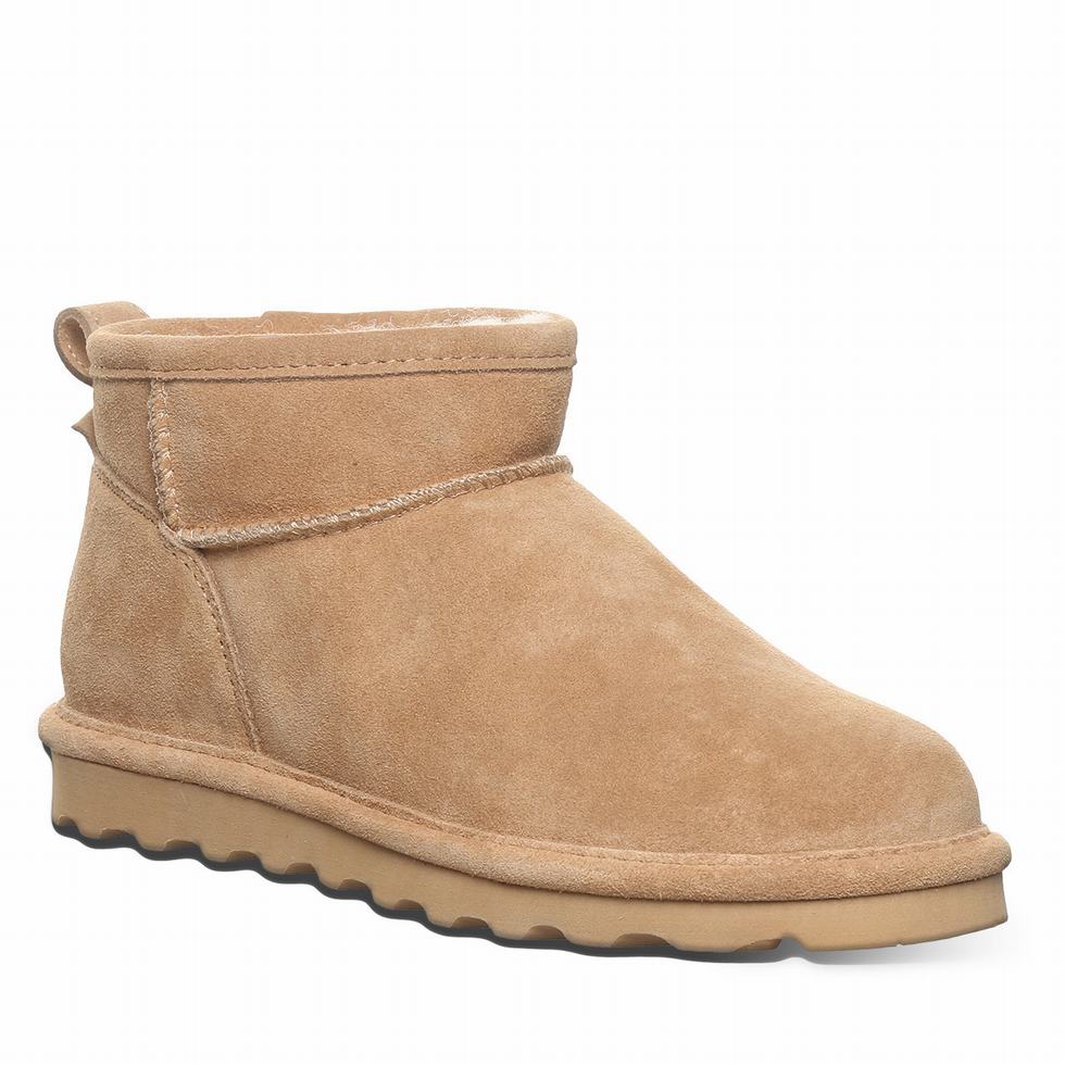 Bearpaw Shorty Wide Women Boots Brown | NAN3655DJ