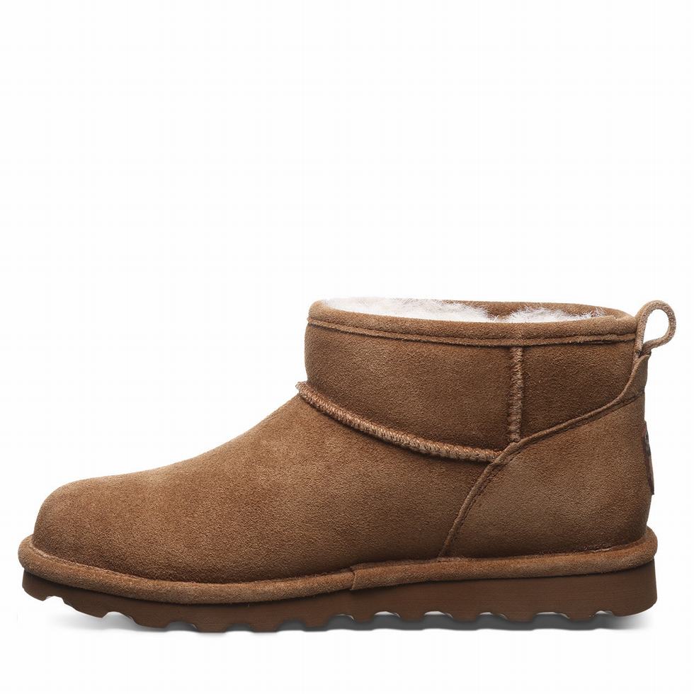 Bearpaw Shorty Women Ankle Boots Brown | QSB5041JR