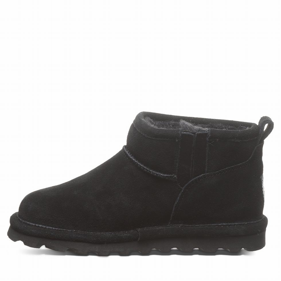 Bearpaw Shorty Youth Kids' Boots Black | LIT140QB