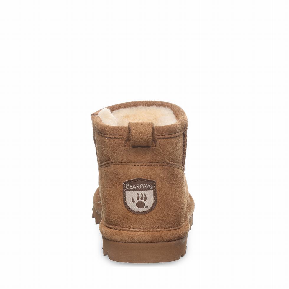 Bearpaw Shorty Youth Kids' Boots Brown | YRM7819KB