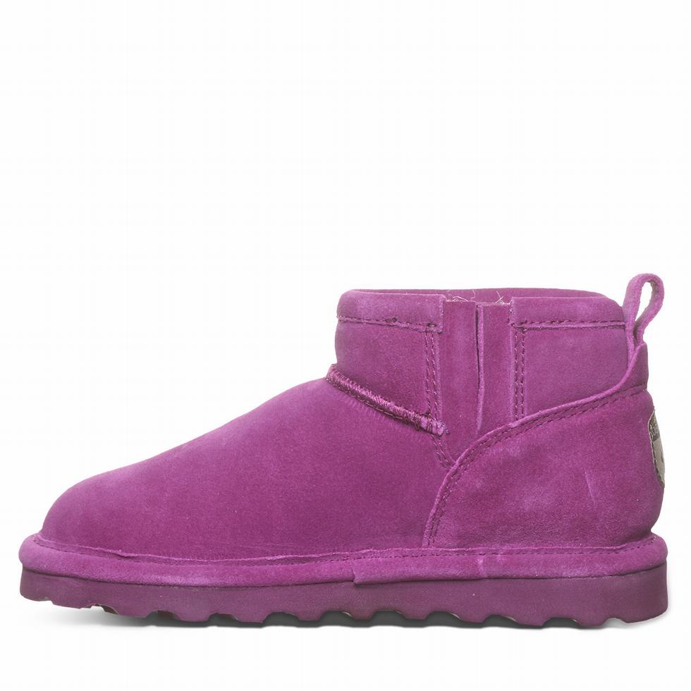 Bearpaw Shorty Youth Kids' Boots Purple | QGK8026YI