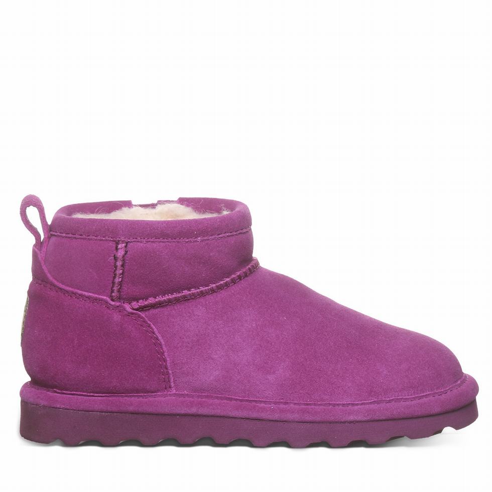 Bearpaw Shorty Youth Kids' Boots Purple | QGK8026YI