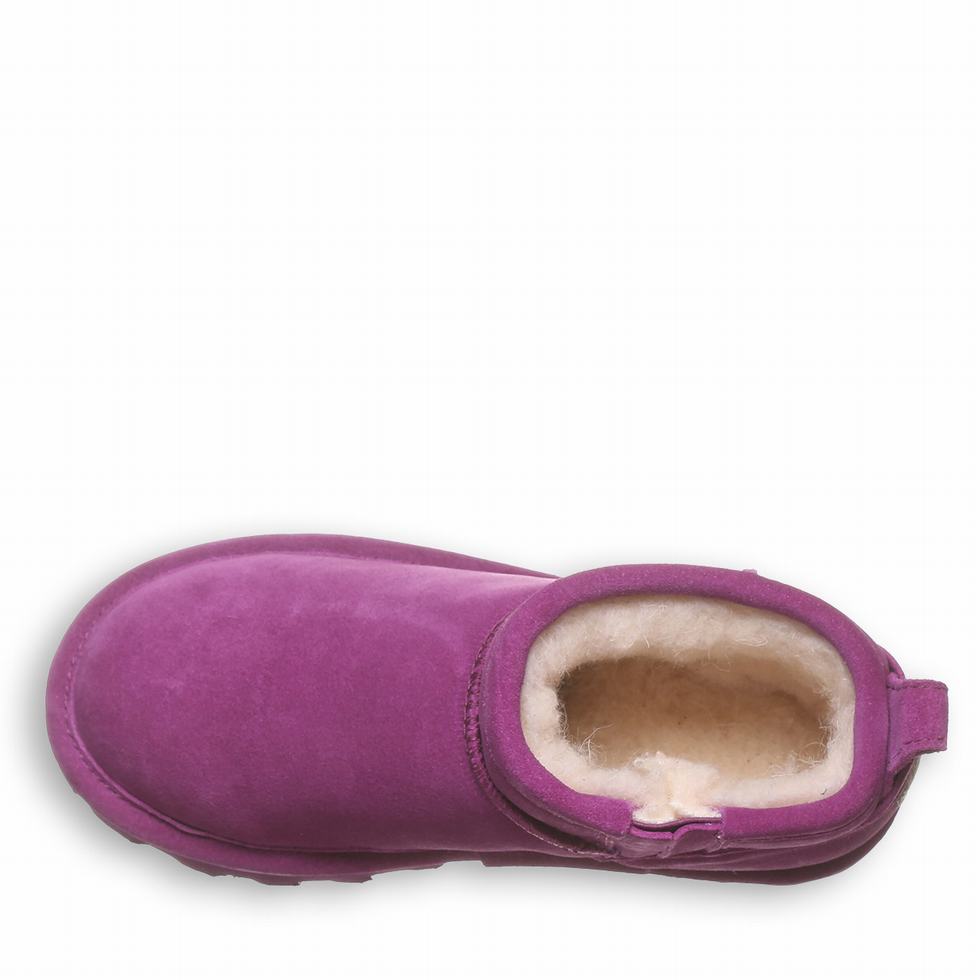 Bearpaw Shorty Youth Kids' Boots Purple | QGK8026YI