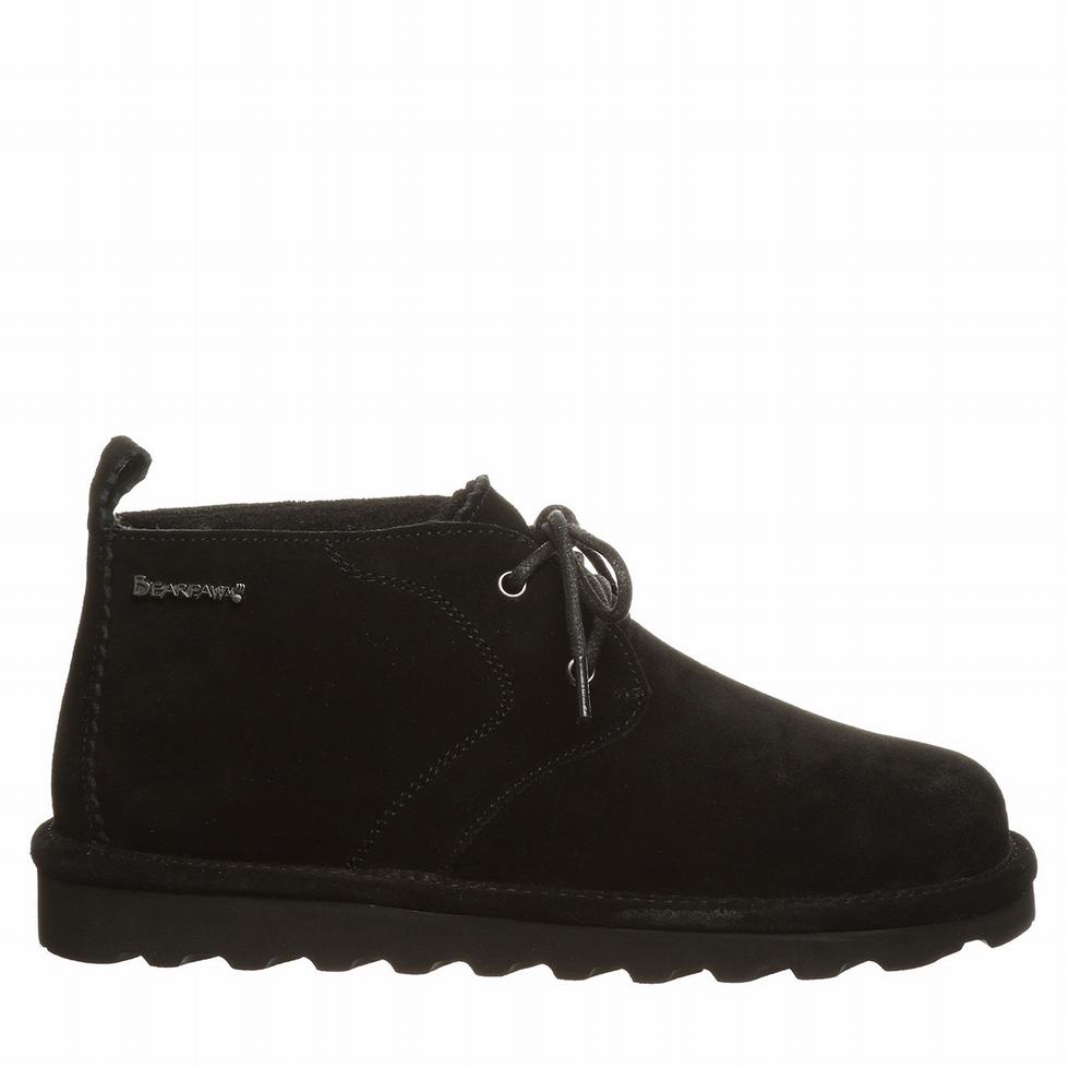 Bearpaw Skye Wide Women Chukka Boots Black | JZE4736KT