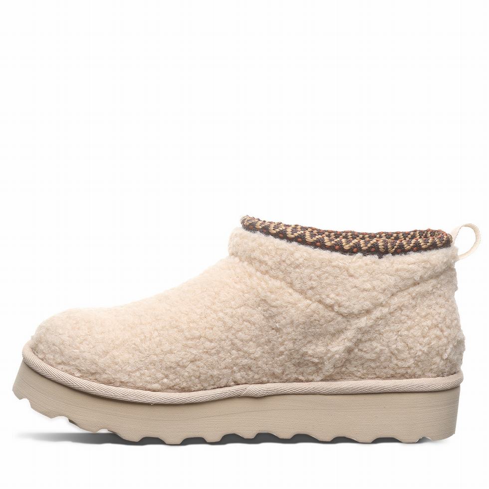 Bearpaw Snuggle Daphne Deco Women Boots Beige | GQA3596UL