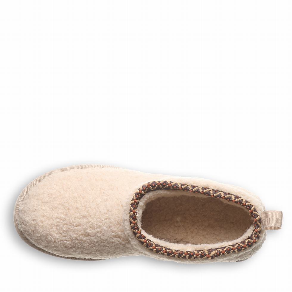 Bearpaw Snuggle Daphne Deco Women Boots Beige | GQA3596UL