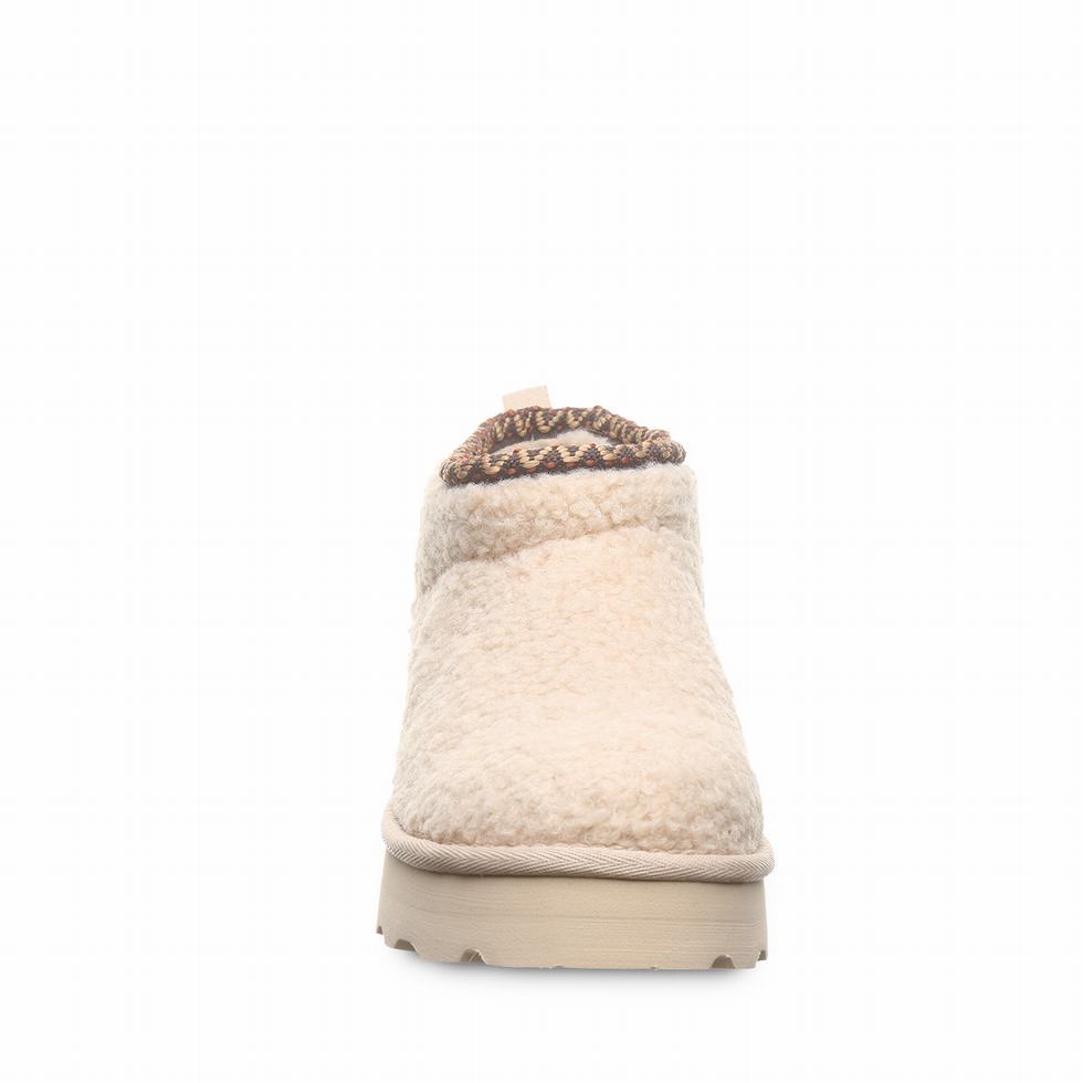 Bearpaw Snuggle Daphne Deco Women Boots Beige | GQA3596UL