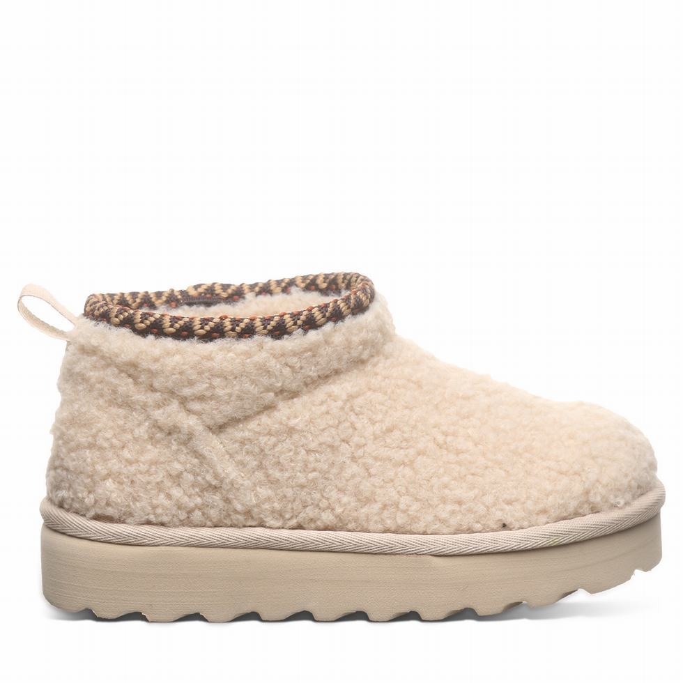 Bearpaw Snuggle Daphne Deco Youth Kids' Boots Beige | XSG2395VT