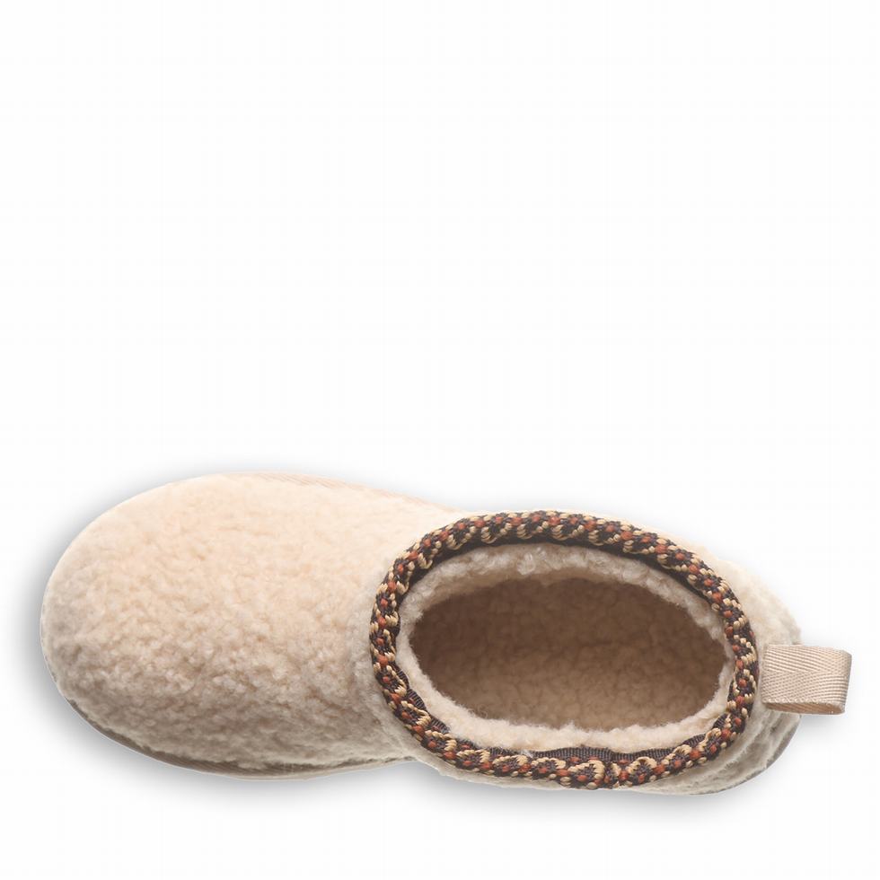 Bearpaw Snuggle Daphne Deco Youth Kids' Boots Beige | XSG2395VT