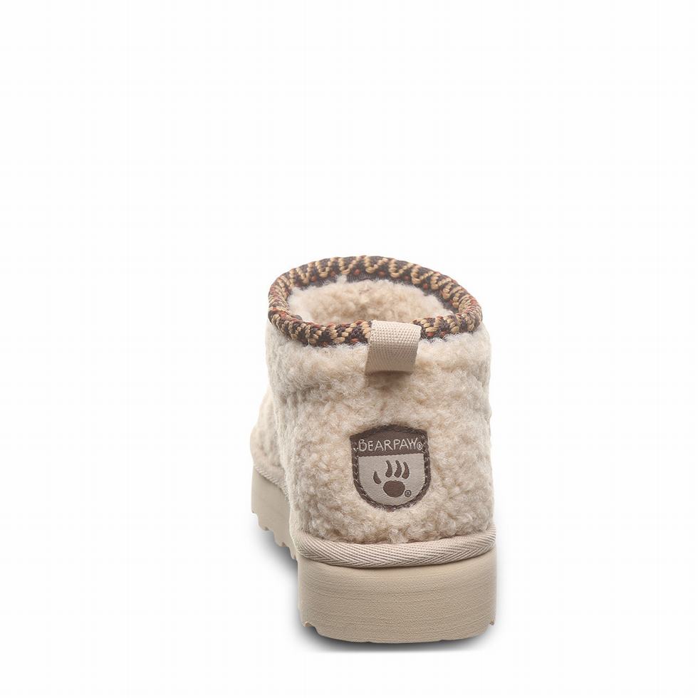 Bearpaw Snuggle Daphne Deco Youth Kids' Boots Beige | XSG2395VT