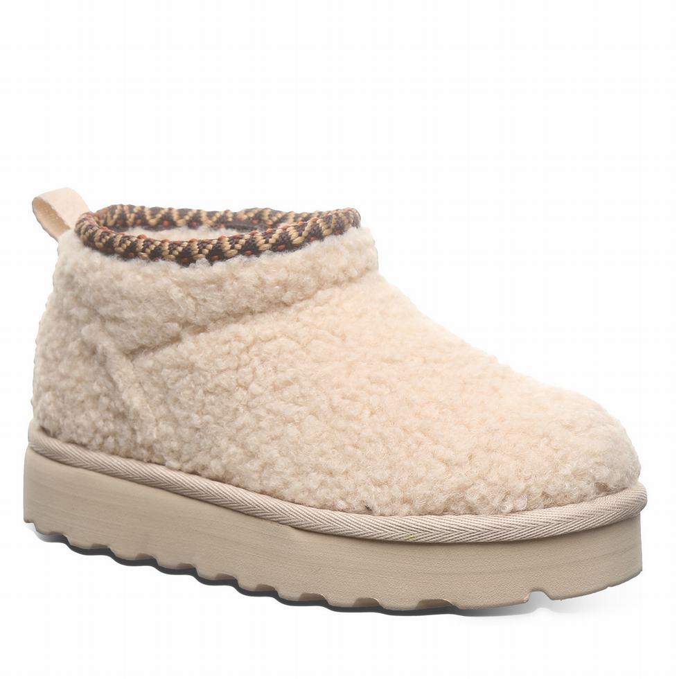 Bearpaw Snuggle Daphne Deco Youth Kids\' Boots Beige | XSG2395VT