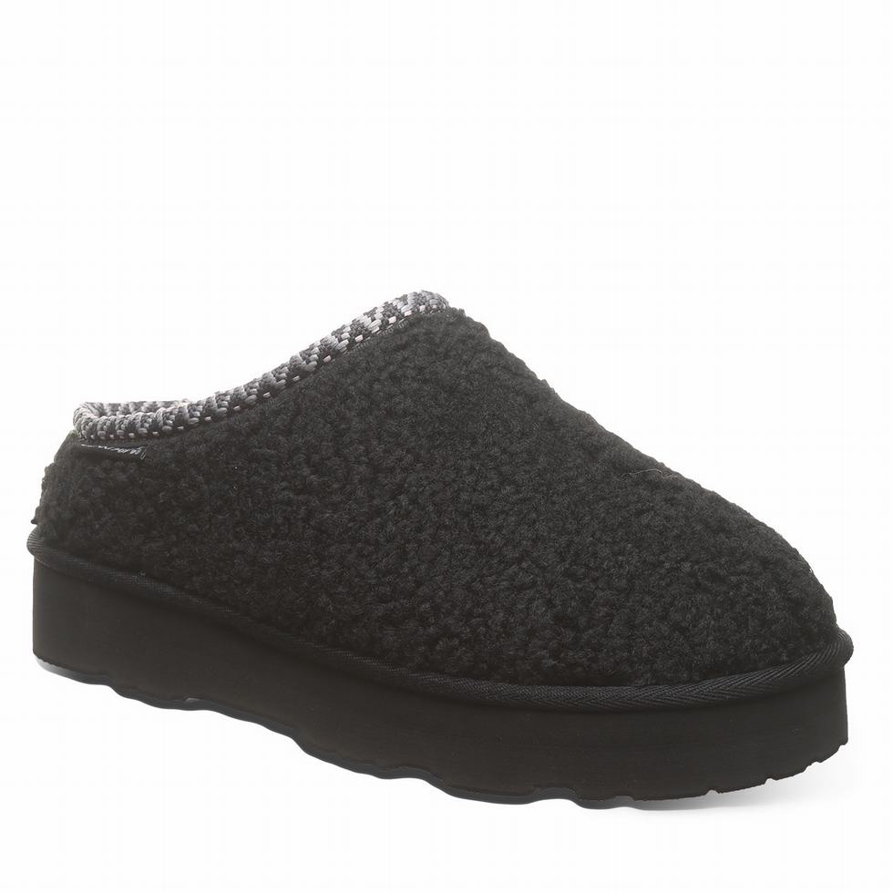 Bearpaw Snuggle Martis Women Slippers Black | CVU5798TZ