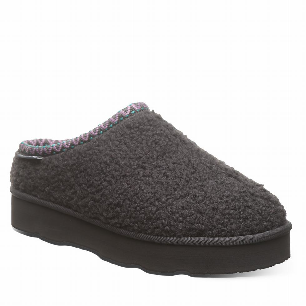 Bearpaw Snuggle Martis Women Slippers Black | SWN57100TQ