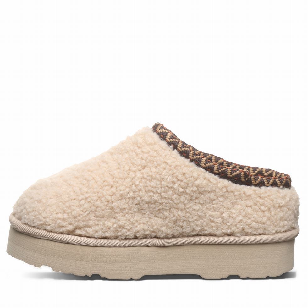 Bearpaw Snuggle Martis Youth Kids' Slippers Beige | XDE4091ML