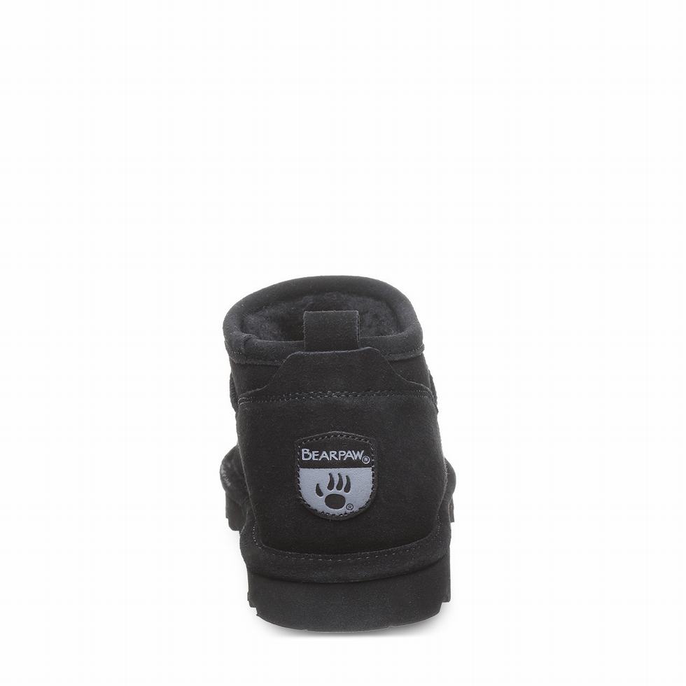 Bearpaw Super Shorty Wide Women Boots Black | AVT511MH