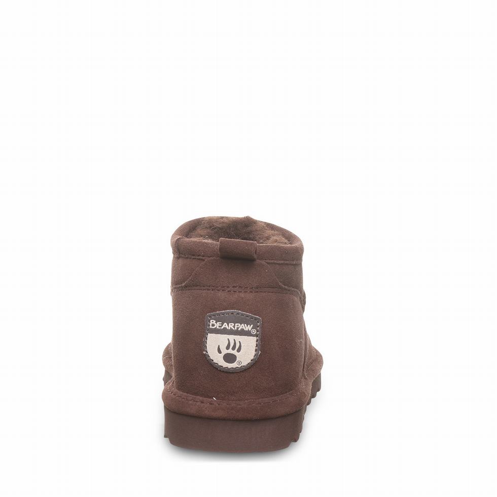 Bearpaw Super Shorty Wide Women Boots Brown | RWS667QA