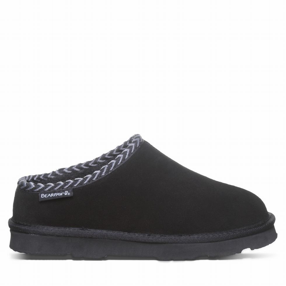 Bearpaw Tabitha Women Slippers Black | UEA7876MQ