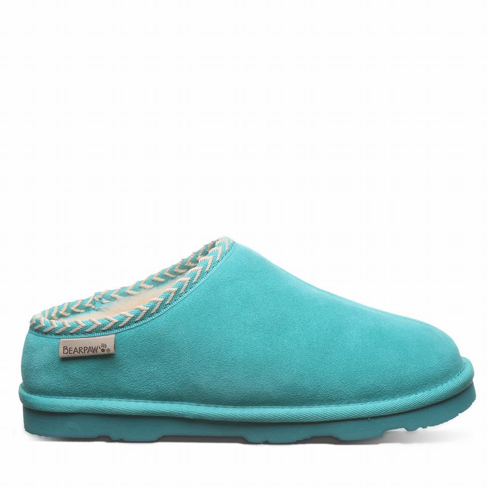 Bearpaw Tabitha Women Slippers Blue | CGF88100CN