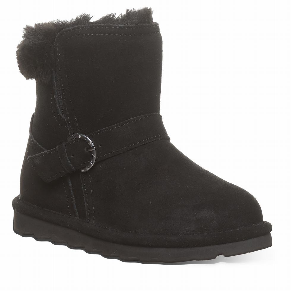 Bearpaw Tallula Youth Kids\' Boots Black | SWM778HL