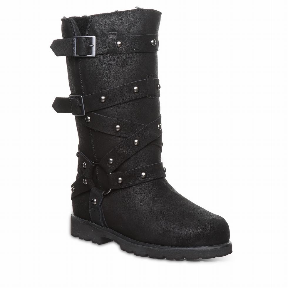 Bearpaw Theo Women Boots Black | RUL783SB