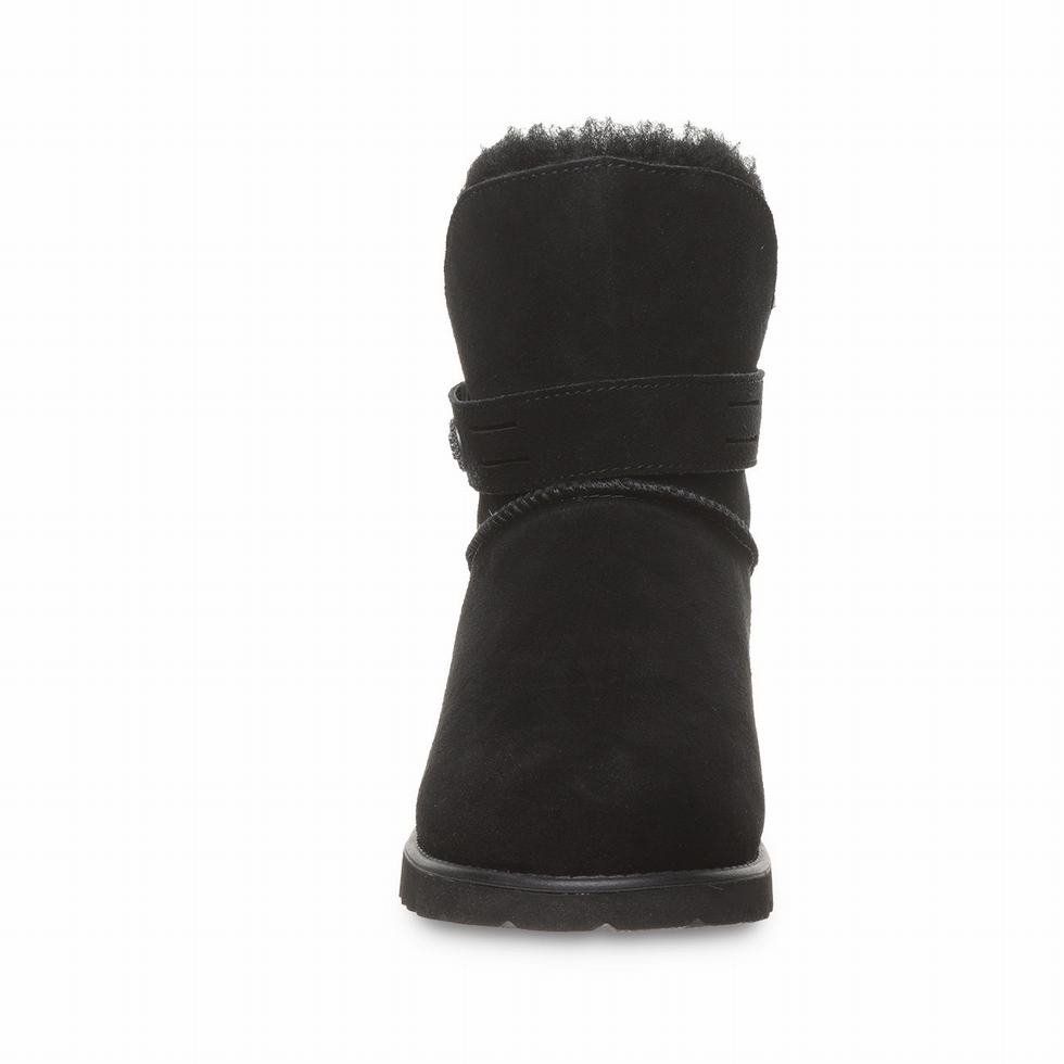 Bearpaw Wellston Women Boots Black | FLI5710YB