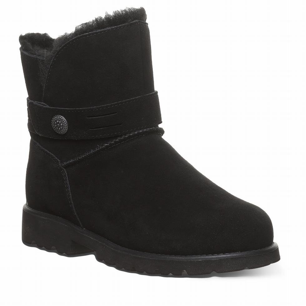 Bearpaw Wellston Women Boots Black | FLI5710YB